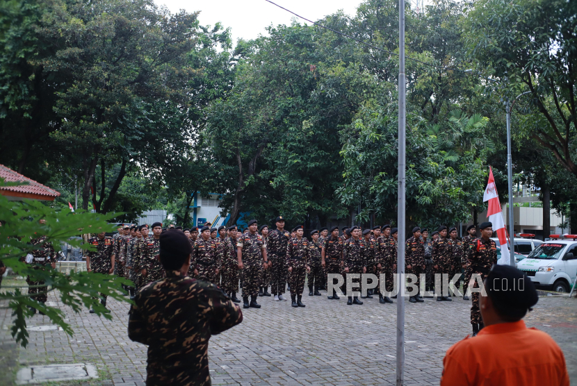 Gelar Apel, Kader Ansor dan Banser DKI Diimbau Siaga di Sejumlah Titik Rawan Banjir