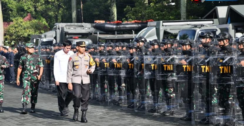 Apel Gelar Pengamanan Pemilu 2024 untuk menunjukkan kesiapsiagaan TNI, Polri, dan seluruh stakeholder