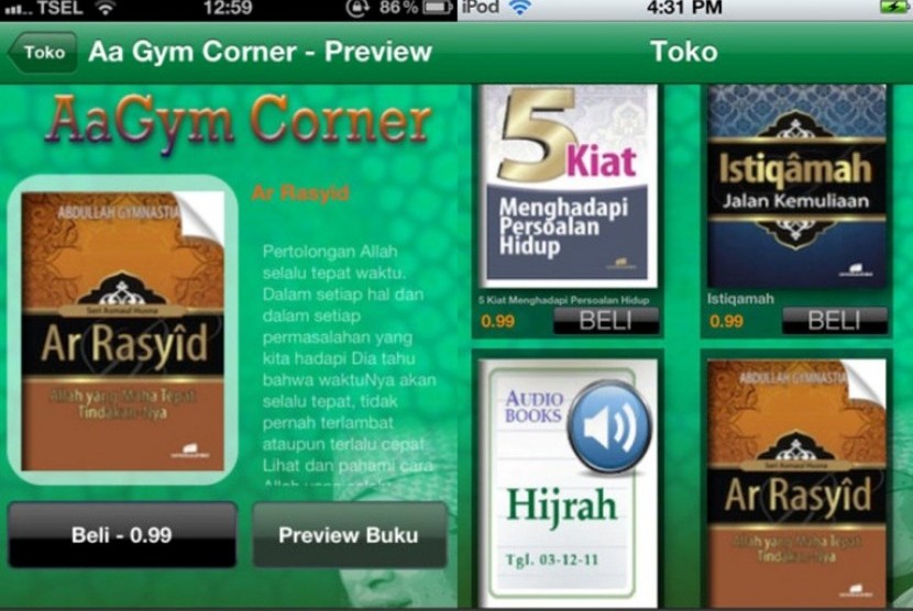 Aplikasi 'Aa Gym Corner' untuk iPad, iPhone dan iPod touch