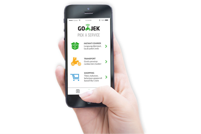 Aplikasi Go-Jek tersedia untuk Android dan iOS.