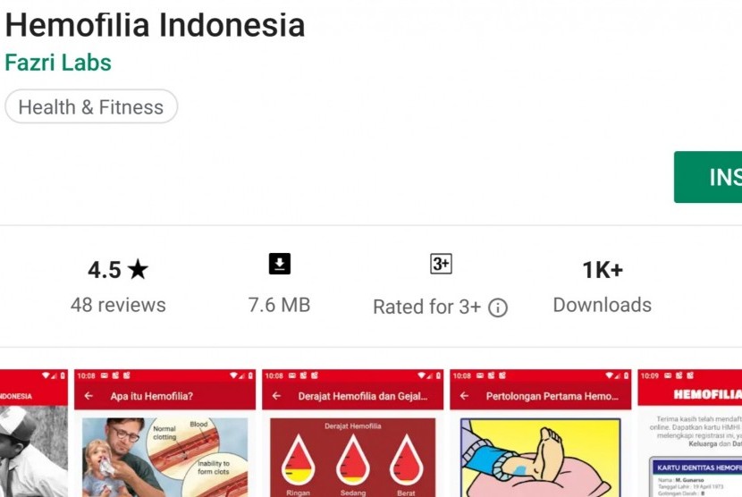 Aplikasi Hemofilia Indonesia
