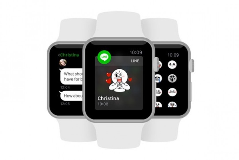 Aplikasi line di smartwatch Apple