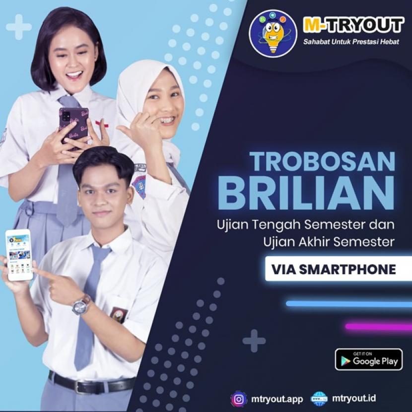 Aplikasi M-Tryout versi-3 menghadirkan fitur ujian sekolah lewat smartphone.