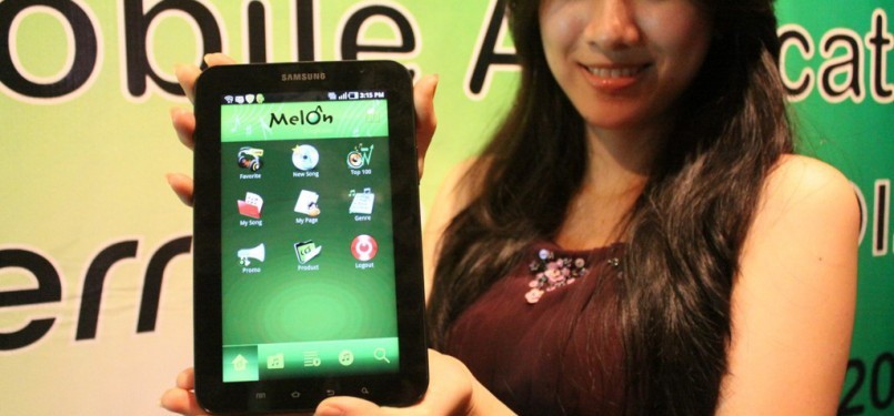 Aplikasi Melon di Tablet Android