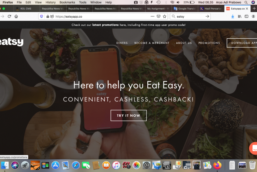 Aplikasi pesan makanan asal Singapura, Eatsy