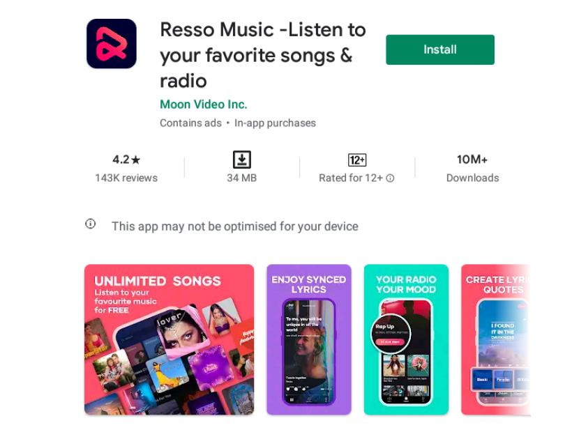 Cara menyimpan lagu dari resso ke aplikasi musik