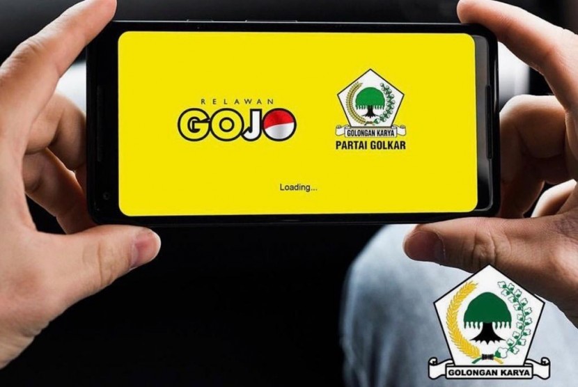 Aplikasi telepon pintar berteknologi augmented reality (AR).