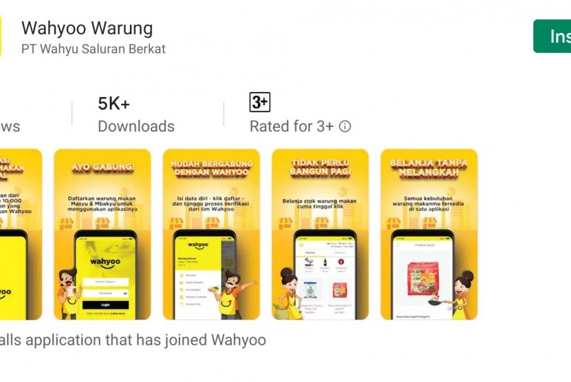 Aplikasi Wahyoo Warung