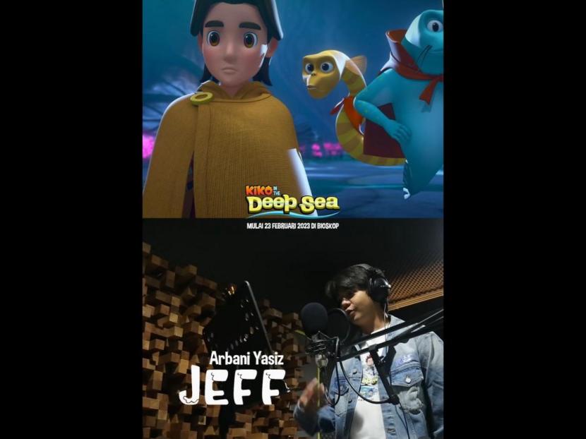 Arbani Yasiz menjadi dubber di film animasi Kiko in the Deep Sea.