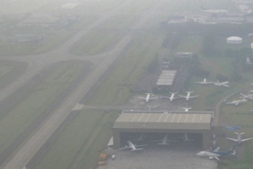 Area bandara Soekarno Hatta dari foto udara