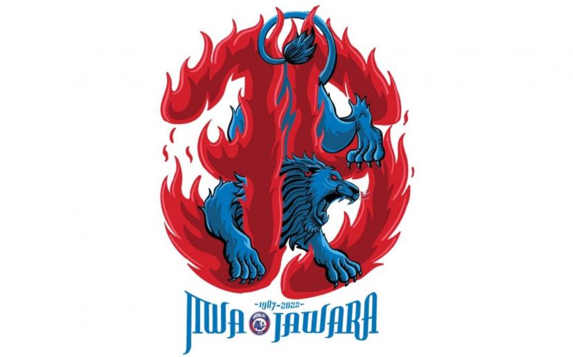 Logo Arema FC.