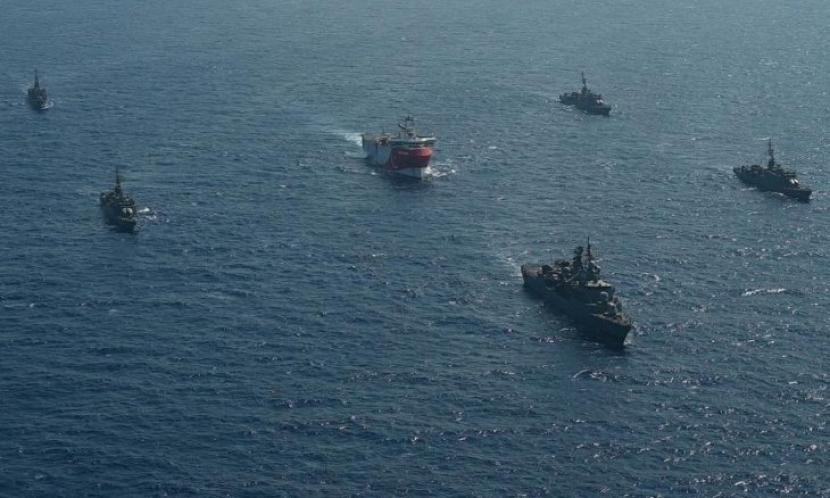 Armada Angkatan Laut Turki di kawasan Mediternai Timur