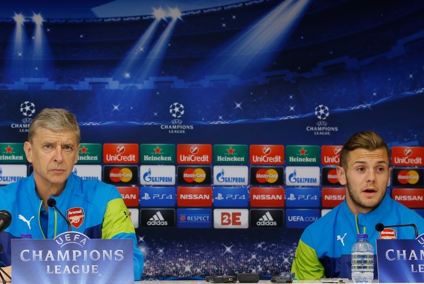 Arsene Wenger (kiri) dan Jack Wilshere saat masih bersama-sama di Arsenal.
