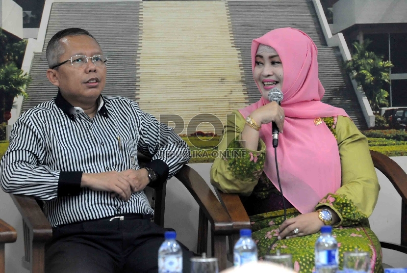 Anggota Komisi III DPR,  Arsul Sani  (kiri). (Republika/Agung Supriyanto)