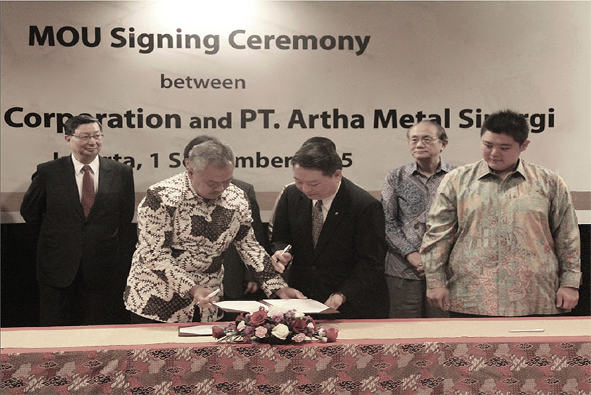  Artha Graha Network menandatangani Nota Kesepahaman Kerja Sama dengan China Steel Corporation (CSC) Group di Jakarta, Selasa (1/9) untuk pengembangan industri baja dan proyek lainnya di Indonesia.
