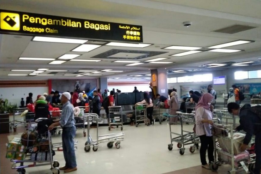Arus mudik di Bandara Minangkabau. (Ilustrasi)