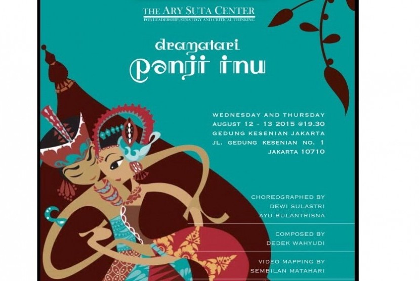  Ary Suta Center (ASC) Dance Academy akan menggelar dramatari Panji Inu di Gedung Kesenian Jakarta (GKJ), Jakarta, 12-13 Agustus mendatang