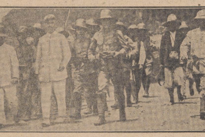 Lasykar rakyat dalam pemberontakan petani dan ulama di Banten, tahun 1888.