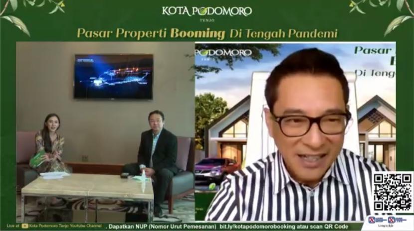 Assistant Vice President Kota Podomoro Zaldy Wihardja pada Webinar Virtual dengan Tema “Pasar Properti Booming Di Tengah Pandemi”.