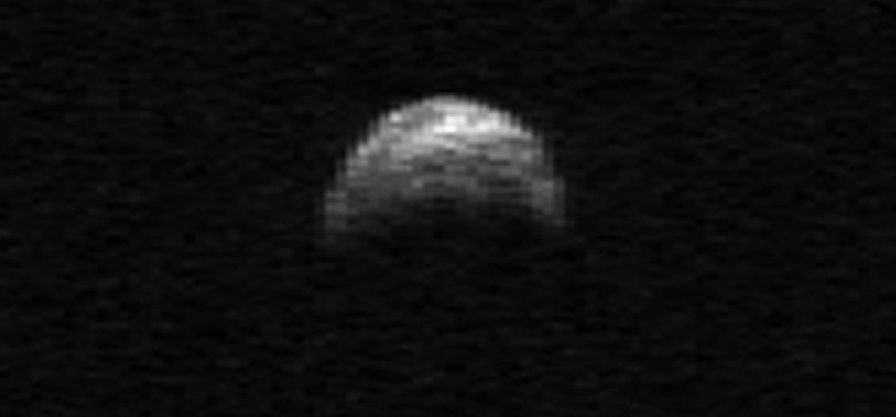 Asteroid 2005 YU55 tertangkap teleskop Radar Arecibo di Puerto Rico pada April lalu.