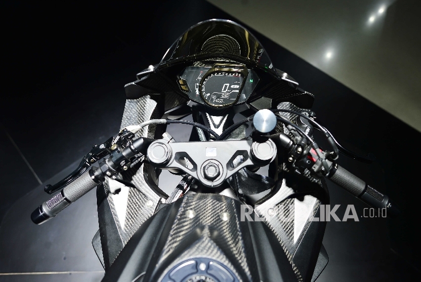 Astra Honda Motor kembali meluncurkan sepeda motor sport premium, All New CBR250RR di Jakarta, Senin (25/7). 