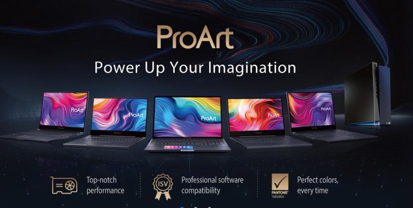 Asus mengeluarkan laptop dan PC terbaru untuk profesional, rangkain produk ProArt Asus.