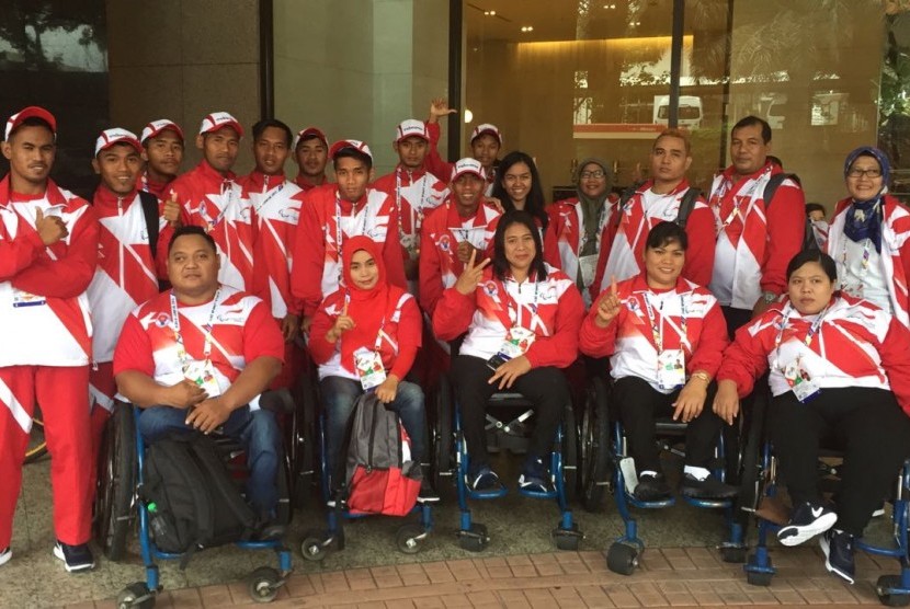 Atlet-atlet Indonesia pada ASEAN Para Games 2017.