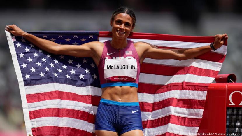 Atlet lari gawang putri Amerika Serikat Sydney McLaughlin.