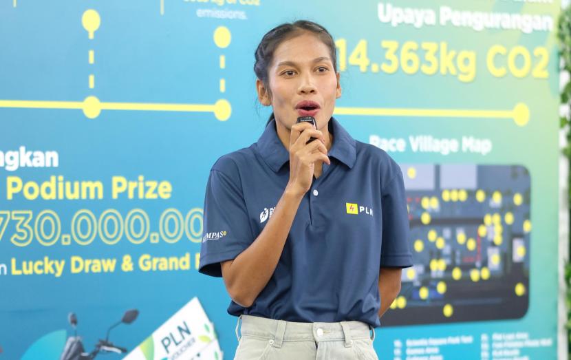 Atlet lari nasional, Odekta Elvina Naibaho sekaligus pemenang Half Marathon pada PLN Electric Run 2023 menyampaikan antusiasmenya untuk kembali hadir dalam PLN Electric Run 2024.