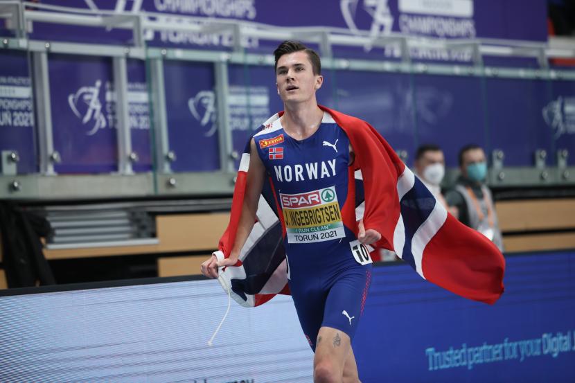 Atlet lari Norwegia, Jakob Ingebrigtsen.