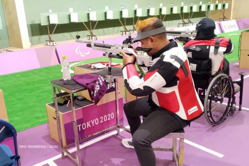 Atlet para-menembak Indonesia di Paralimpiade Tokyo, Bolo Triyanto. 