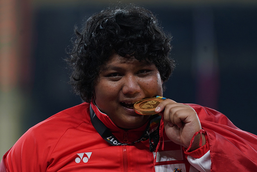 Atlet putri Indonesia Eki Febri Ekawati.