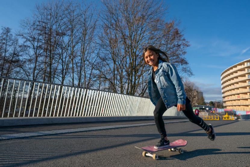 Atlet skateboard berusia 11 tahun, Sky Brown.