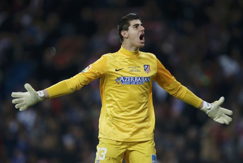 Atletico Madrid's goalkeeper Thibaut Courtois 