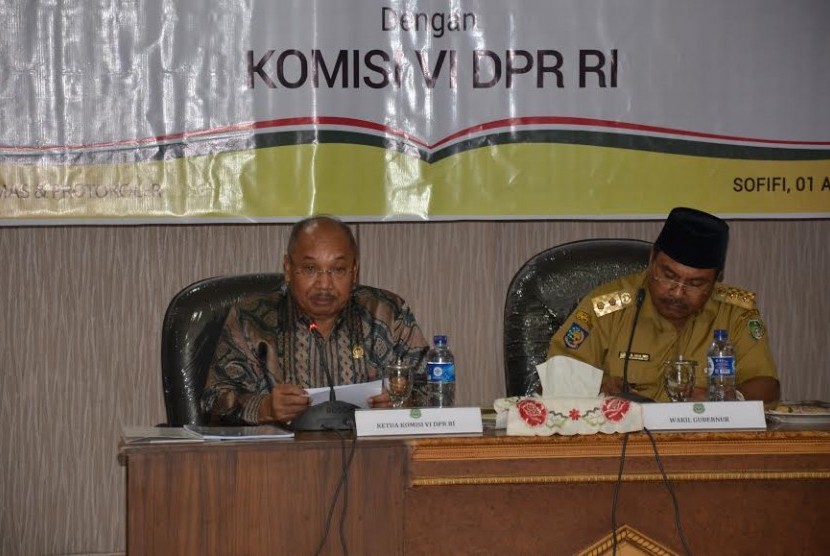 Audiensi Komisi VI DPR RI dengan pemprov Malut.