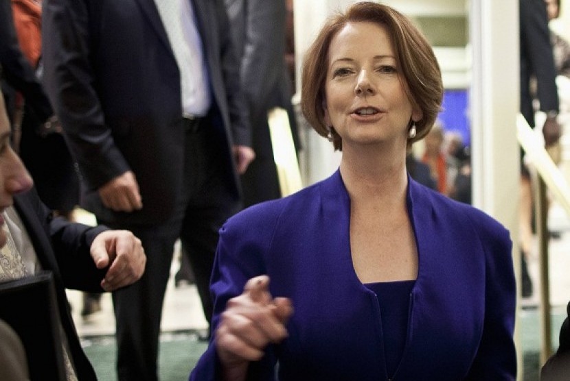 Australia's Prime Minister Julia Gillard plans to attend the 10th commemoration of Bali bombing in Bali on Friday. (file photo) 