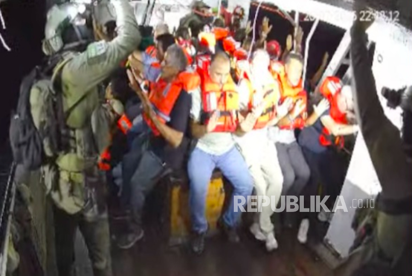 Awak kapal Handala ditangkap tentara Israel