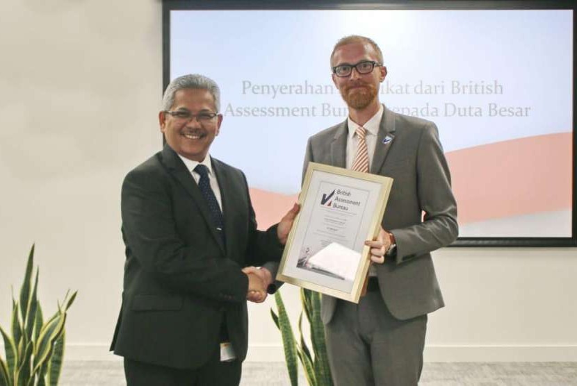Layanan Konselor berbasis Daring Kedutaan Besar Republik Indonesia (KBRI) London mendapatkan Sertfikat ISO 9001:2015 dari British Assessment Bureau UK pada Jumat, (3/7). 