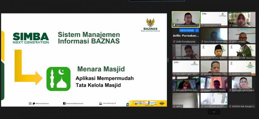 Badan Amil Zakat Nasional (BAZNAS) meluncurkan aplikasi Menara Masjid BAZNAS sebagai sarana informasi dan komunikasi masjid di seluruh Indonesia.