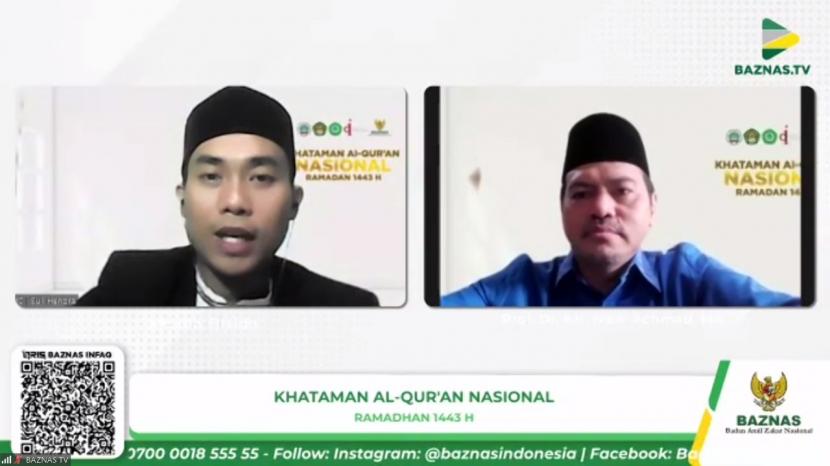  Badan Amil Zakat Nasional (Baznas) menggelar program Khataman Alquran Nasional secara daring bersama beberapa institusi pendidikan.