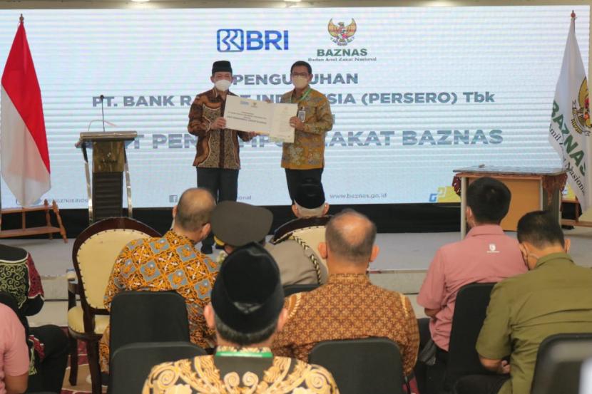 Badan Amil Zakat Nasional (Baznas) meresmikan Unit Pengumpul Zakat (UPZ) Baznas PT Bank Rakyat Indonesia (BRI) sebagai salah satu upaya untuk memaksimalkan potensi zakat, infak, dan sedekah (ZIS) di lingkungan Bank BRI.