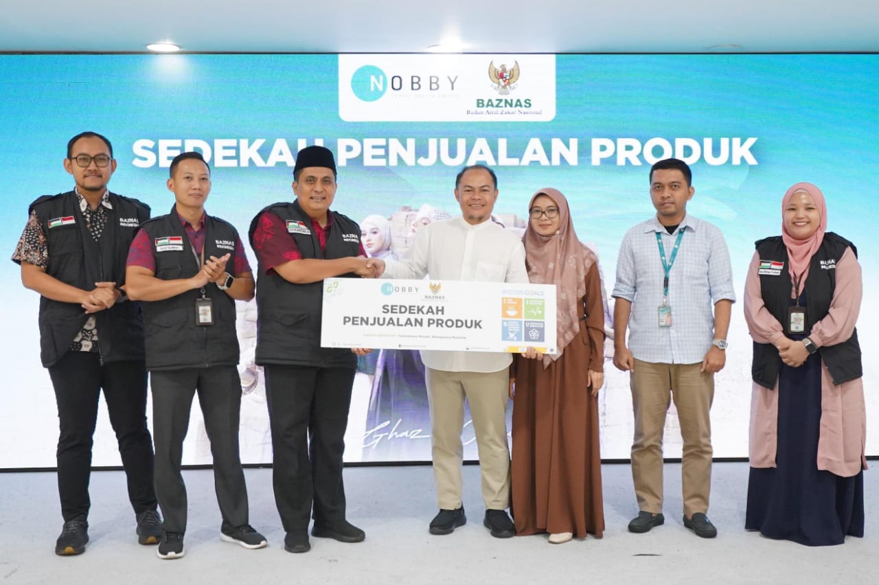 Badan Amil Zakat Nasional (BAZNAS) RI bersama Nobby Official meluncurkan Program Sedekah Penjualan Produk selama periode bulan Desember.