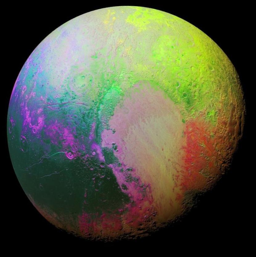 Badan Antariksa Amerika (NASA) mengunggah gambar warna-warni Pluto di akun Instagram