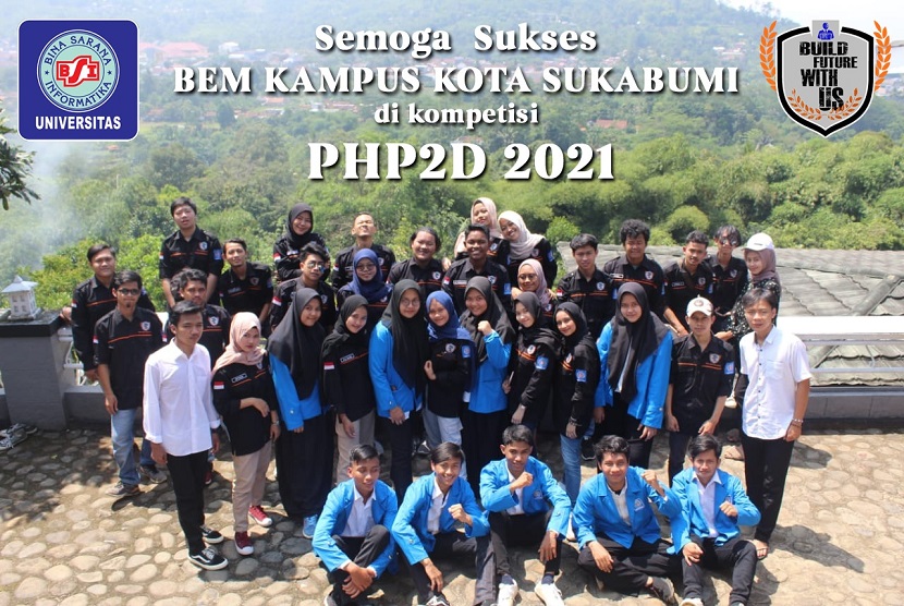 Badan Eksekutif Mahasiswa (BEM) Universitas BSI (Bina Sarana Informatika) kampus Sukabumi berhasil masuk 3 besar pada perlombaan Program Bina Desa Universitas Bina Sarana Informatika (PBD-UBSI) 2021