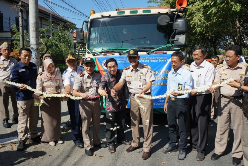 Badan Karantina Pertanian meresmikan pengiriman ekspor hasil pertanian di Surabaya