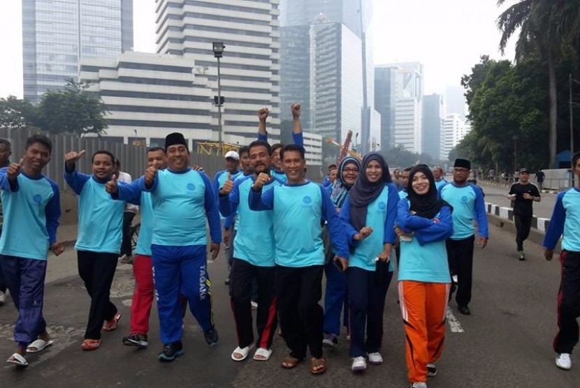 Badan Komunikasi Pemuda Remaja Masjid Indonesia (BKPRMI) di Car Free Day