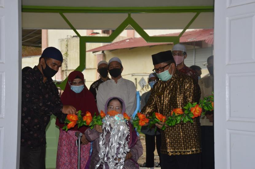 Badan Pengelola Wakaf (BPW) Ar Risalah menggelar peresmian Masjid Baitul Ibnu Ismail (Masjid BII), Padang, Jumat (4/9).