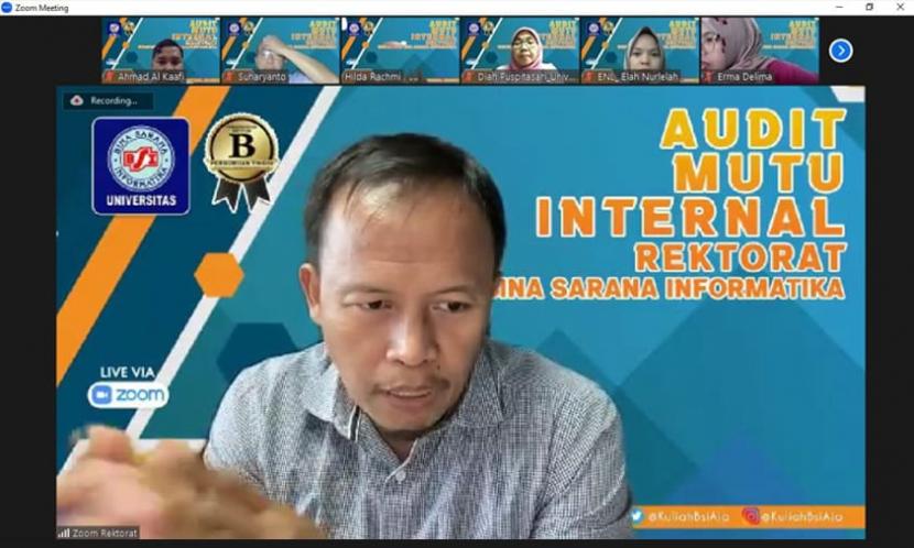 Badan Penjaminan Mutu dan Akreditasi (BPMA) Universitas BSI (Bina Sarana Informatika), konsisten melaksanakan agenda Audit Mutu Internal (AMI) terhadap semua Program Studi (Prodi) di Universitas BSI. 