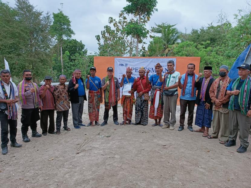 Badan Wakaf Alquran (BWA) meresmikan sarana air bersih untuk masyarakat Desa Oe Ekam, Amanuban Timur, Timor Tengah Selatan (TTS), NTT, Kamis (25/8/2022).