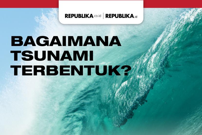 Bagaimana tsunami terbentuk (ilustrasi).